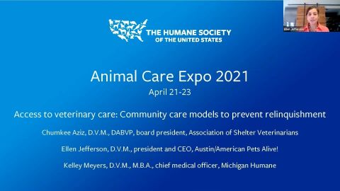 Access to veterinary care: Community care models to prevent relinquishment